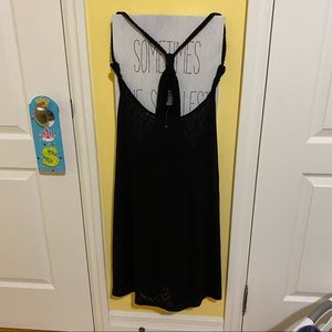 Black beach cover up XL